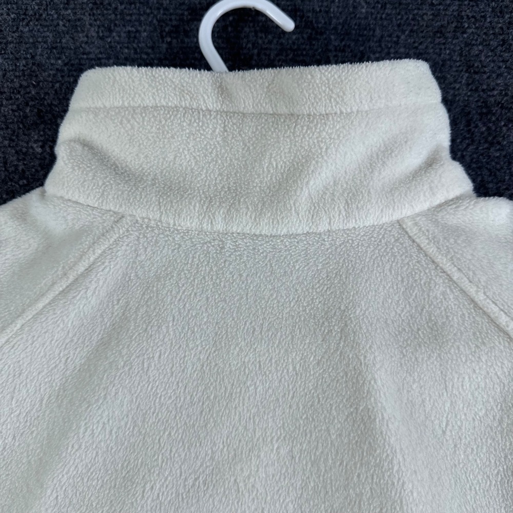 Columbia Fleece Jacket Womens XL Extra Large Cream Full Zip Benton Springs - Picture 13 of 16
